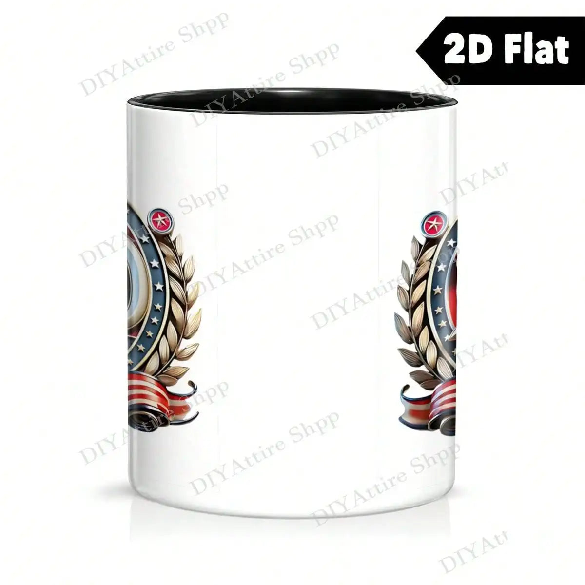 Patriotic Ceramic Mug USA Coffee Cup Gift For Americans