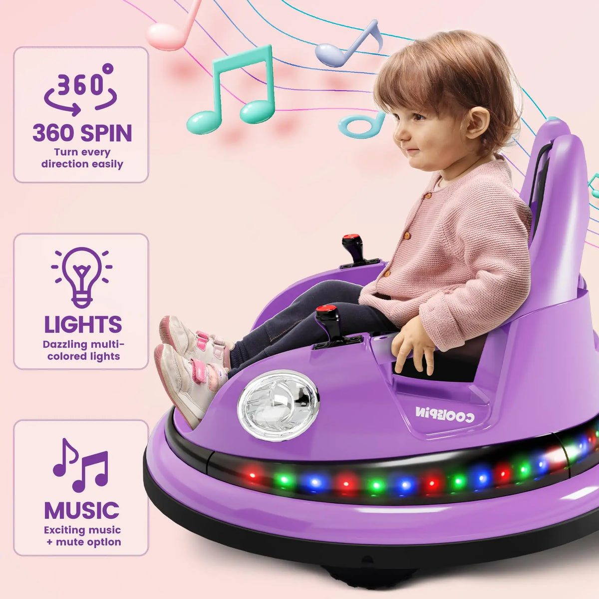 HiMISS Electric Ride-On Bumper Car