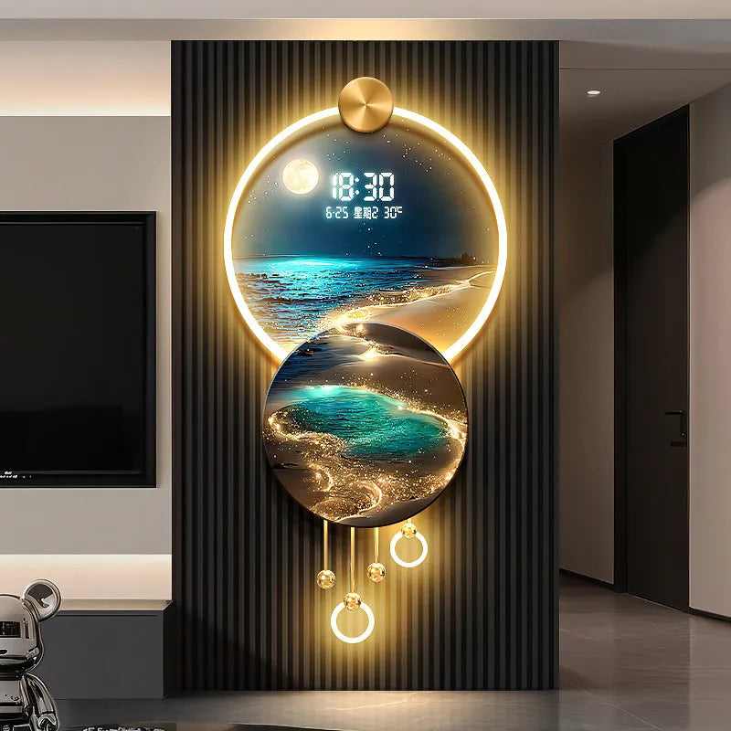JIAYOOR Wave Entrance LED Decorative Wall Mural Light
