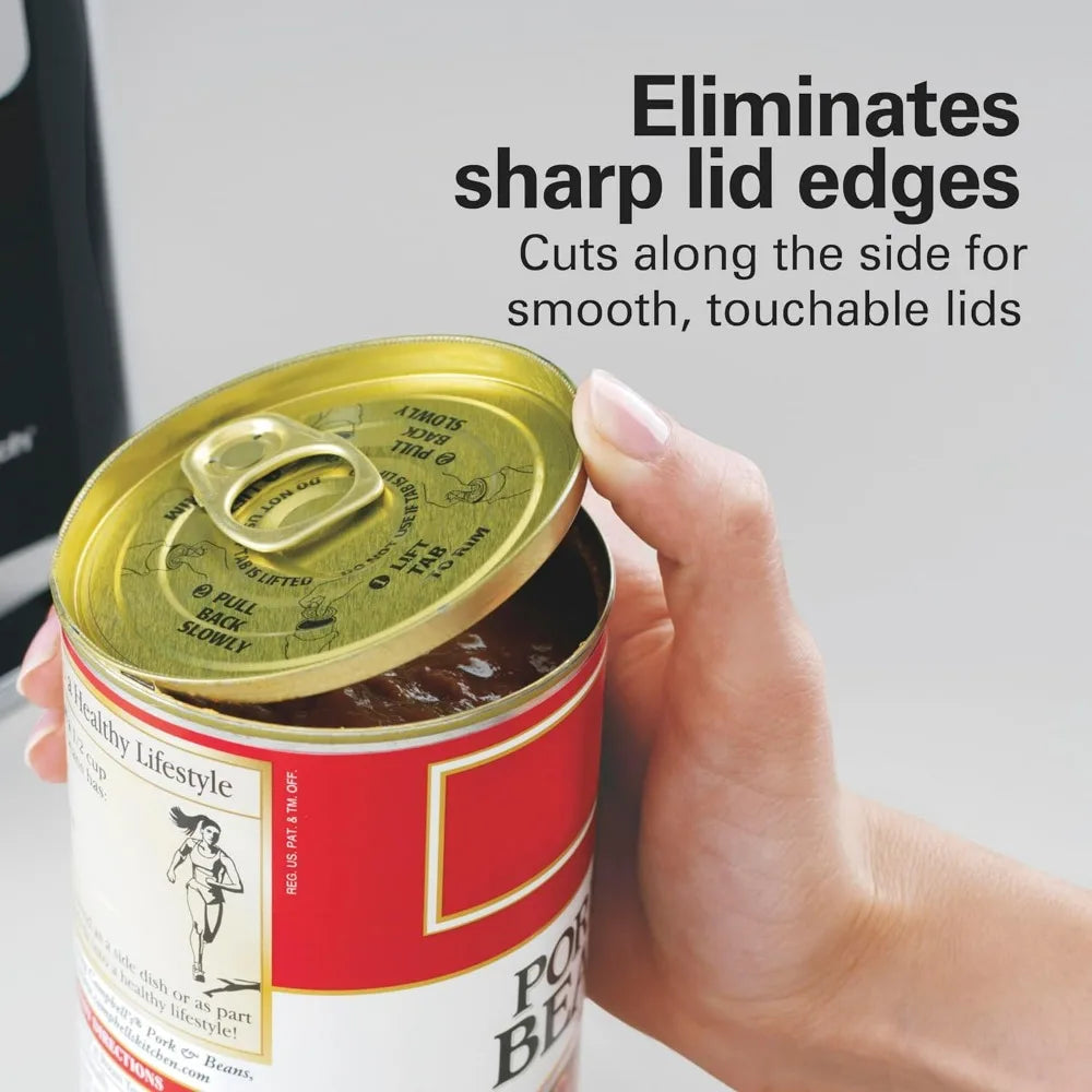 Smooth Touch Electric Automatic Can Opener With Push Lever