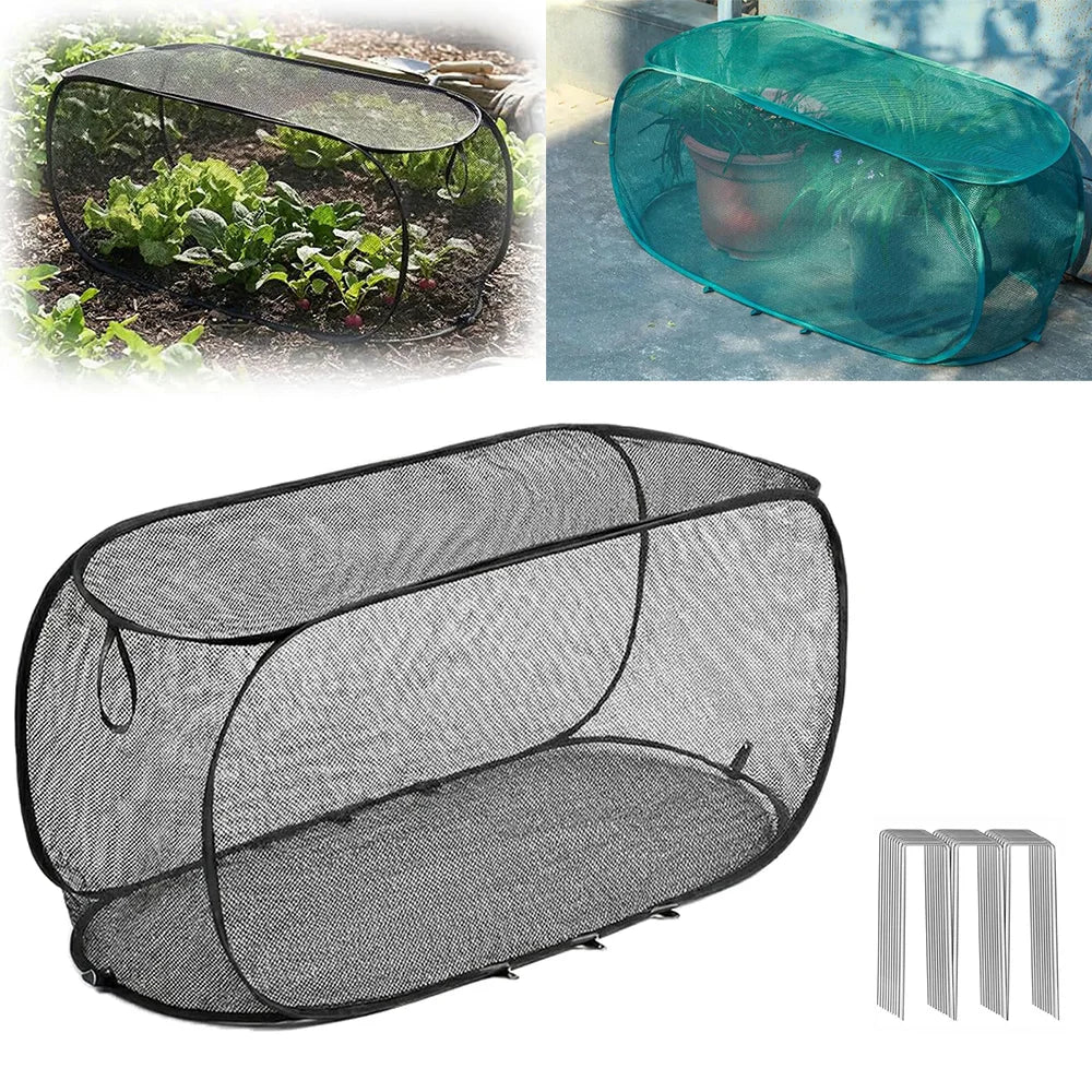 Pop-Up Plant Protection Mesh Cover For Gardens And Crops