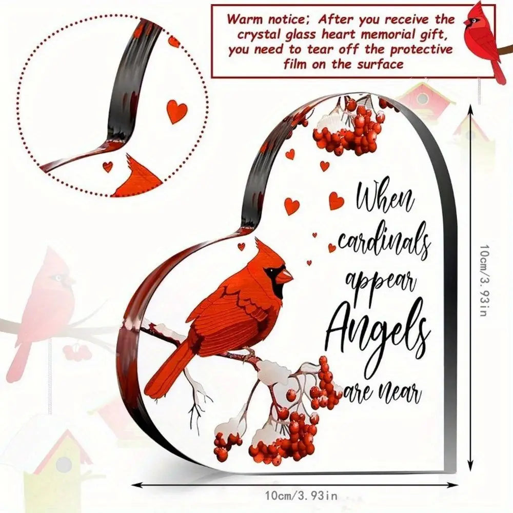 Memorial Cardinal Figurine Sympathy Gift Christmas Remembrance Decor