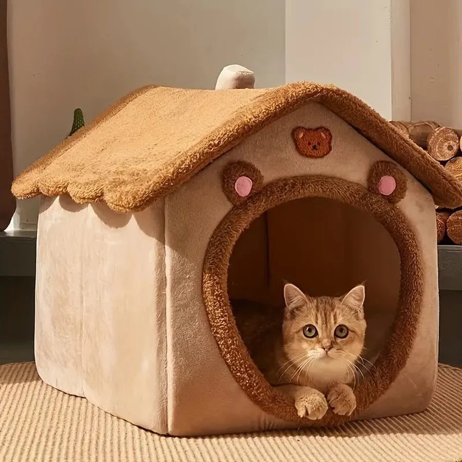 Foldable Pet House For Small Dogs And Cats Removable Washable