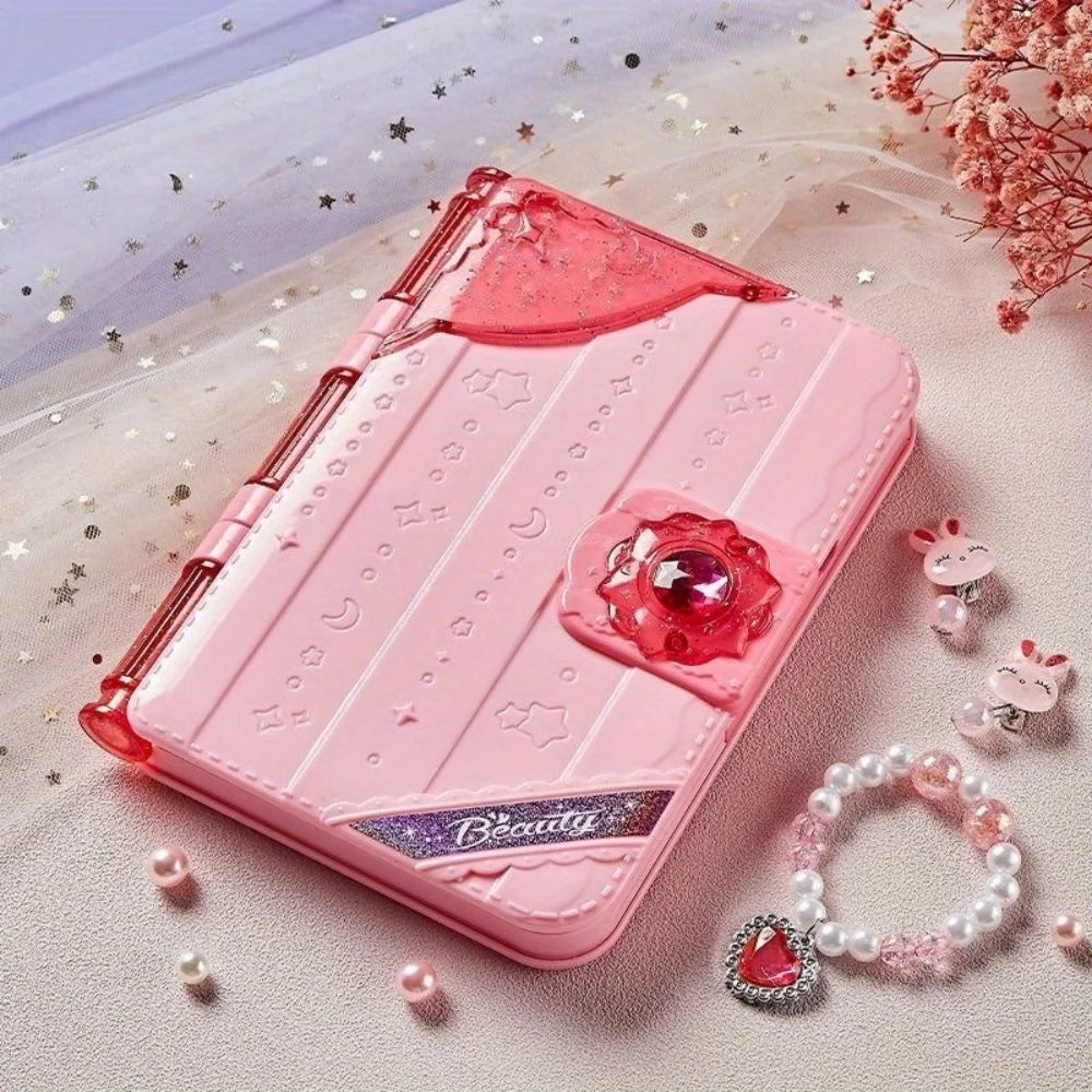 Kids Makeup-Themed Kit With Mirror and Storage Case