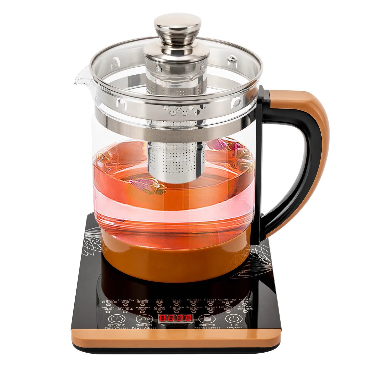 Electric Glass Kettle With Keep Warm And 6 Temperature Settings
