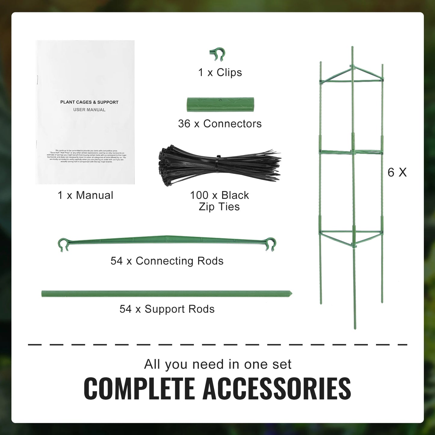 SucceBuy Tomato Cages For Garden Trellis Plant Support