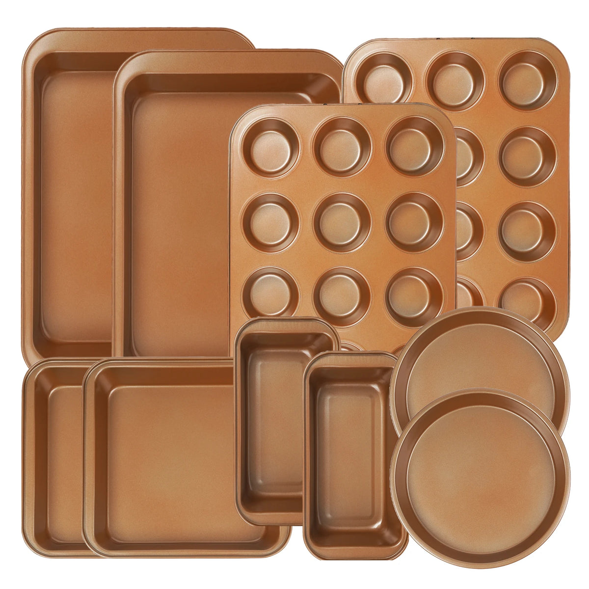 KOOMADE Nonstick Carbon Steel Bakeware Set for Baking