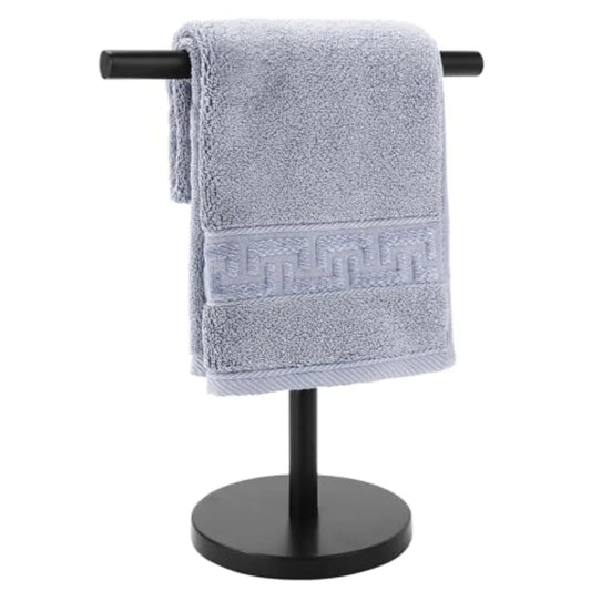 T Shape Stainless Steel Bath Towel Holder Stand Matte Finish