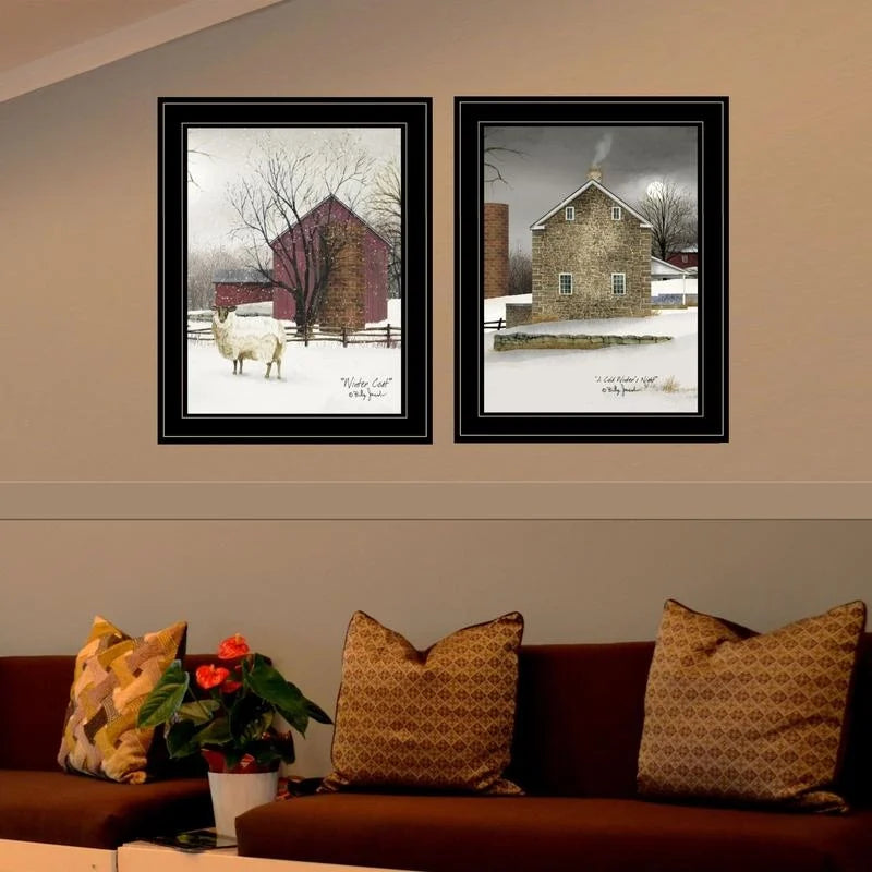 Cold Winter Vignette Framed Artwork By Billy Jacobs