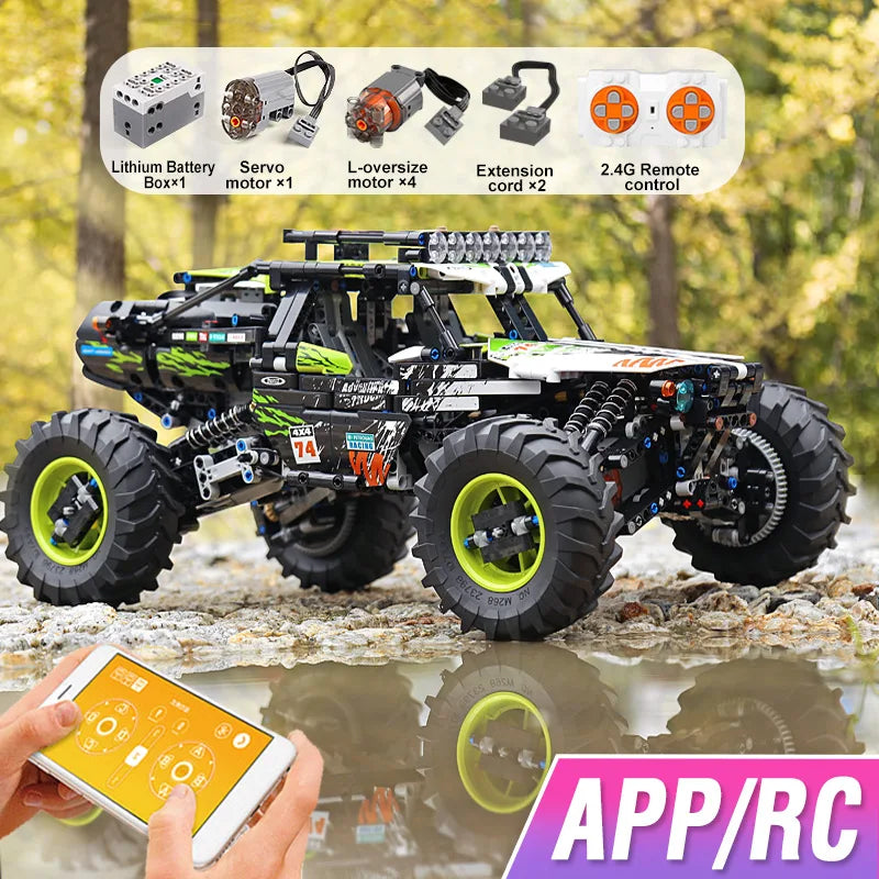 MOULD KING 18002 4WD RC Buggy Building Block Set Gift