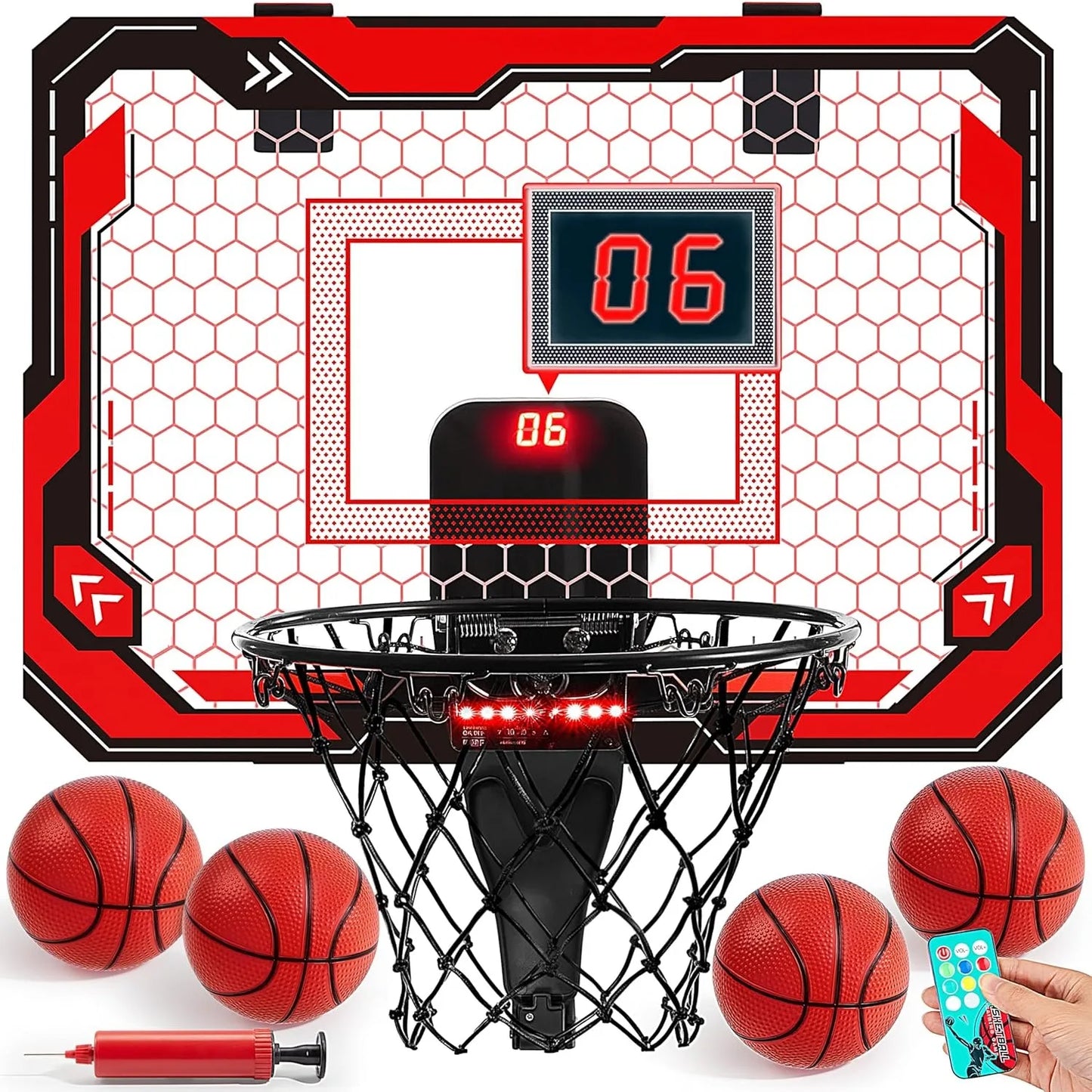 Joyfy Over The Door Mini Indoor Basketball Hoop With Scoreboard