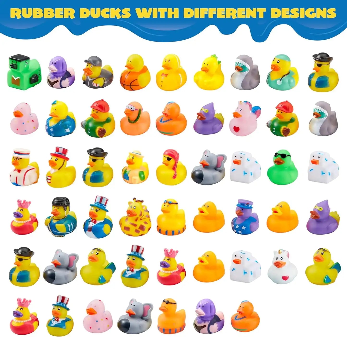 Joyfy Random Rubber Ducks Assortment Bath Toys For Kids