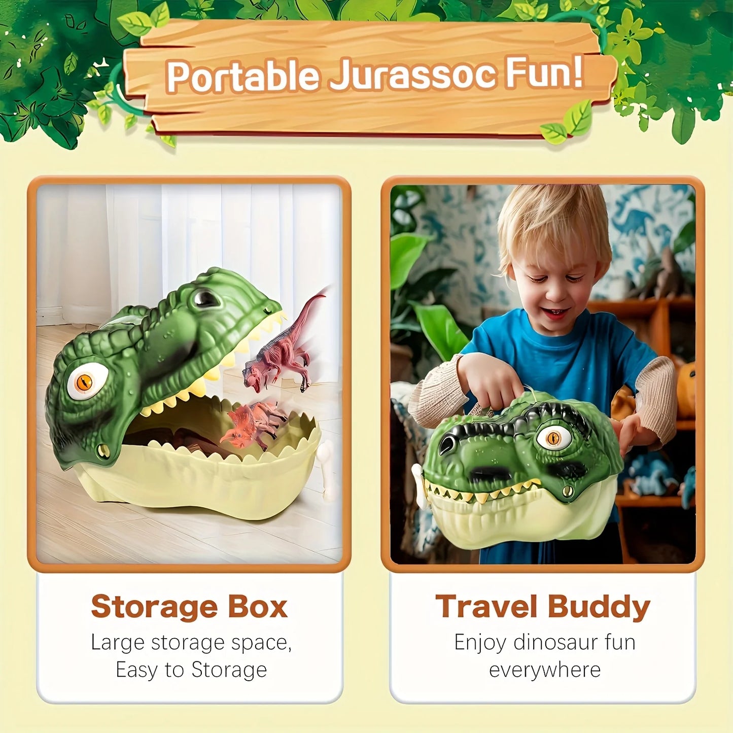 47 Pieces Dinosaur Toys Set Realistic Jurassic Models With Egg Tree Fence