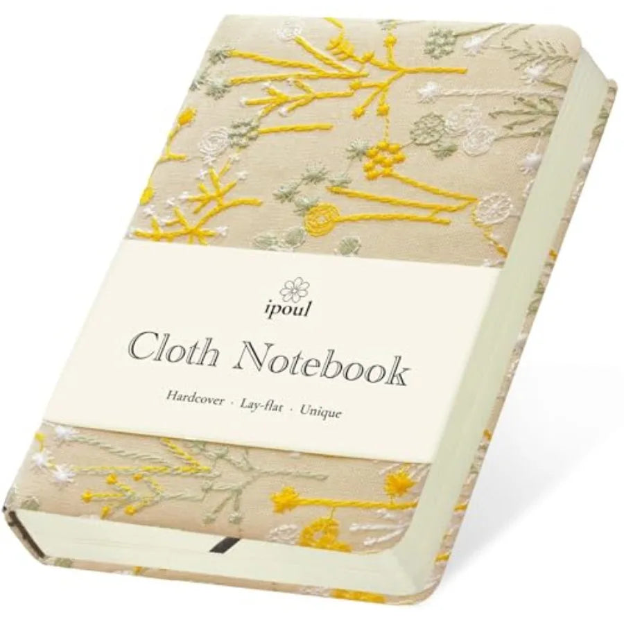 Embroidered Pocket Notebook for Women Hardcover 264 Pages