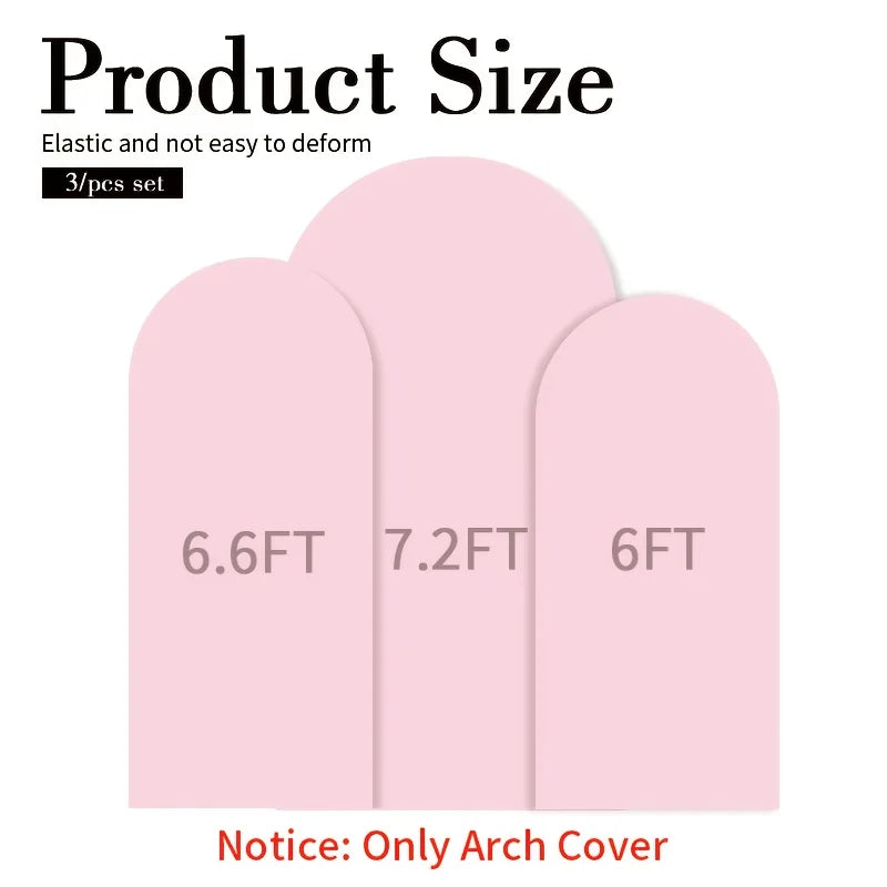 Three Piece Elastic Fabric Backdrop Covers For Birthday And Wedding