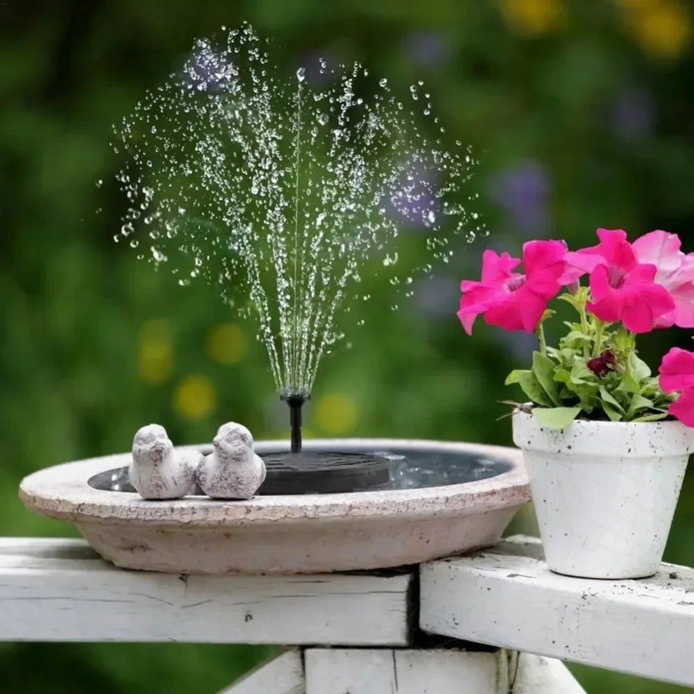 UPWORK Solar Powered Water Fountain For Garden Mini Floating Pump Bird Bath Pond