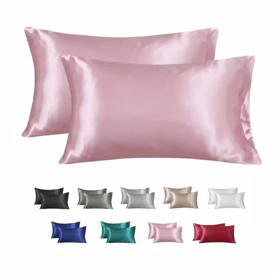 Silk Pillowcase Cover Satin Hair Beauty Pillow Case