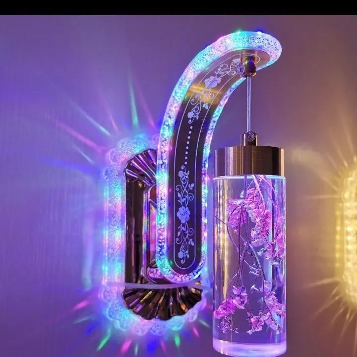 Trendy Acrylic Wall Lamp Floral Design Sconce For Home Decor