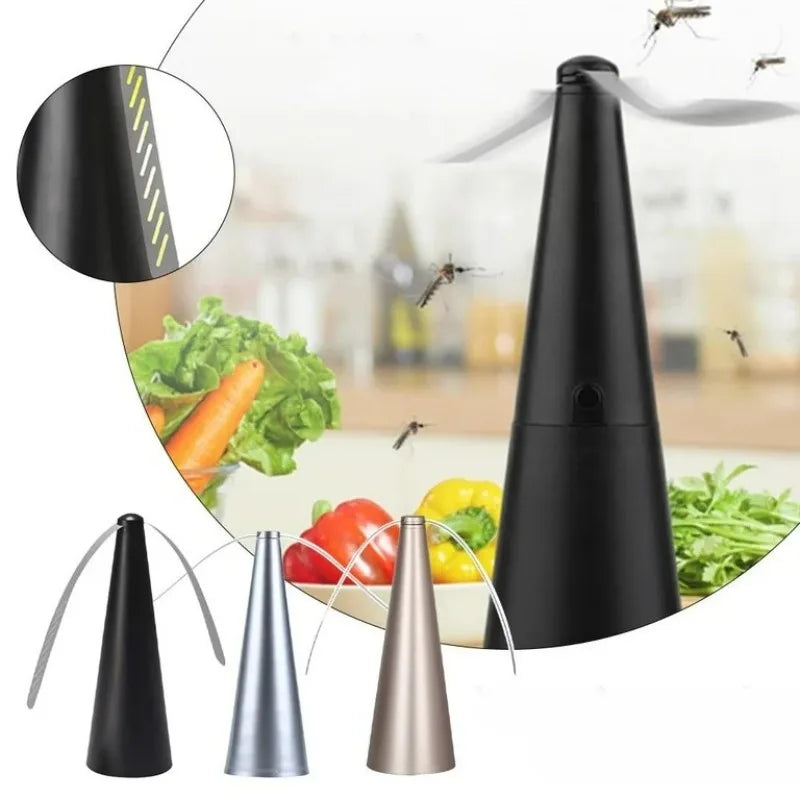 Electric Insect Repellent Fan USB Battery Powered Tabletop Fly Killer