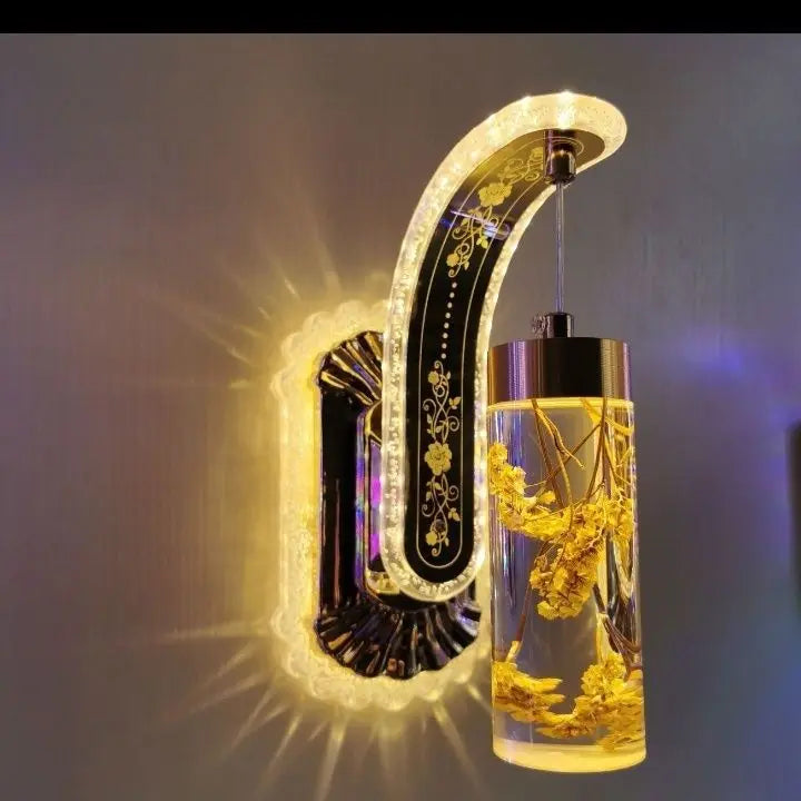 Trendy Acrylic Wall Lamp Floral Design Sconce For Home Decor