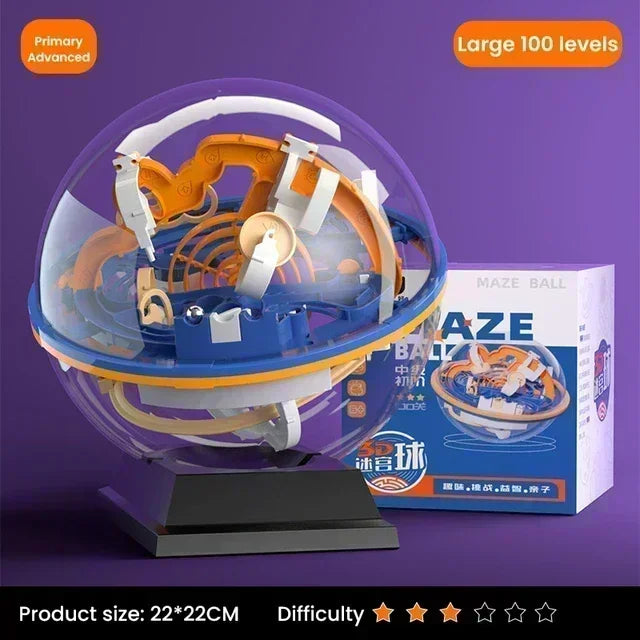 3D Puzzle Ball Maze Toy For Children Labyrinth Challenge Game