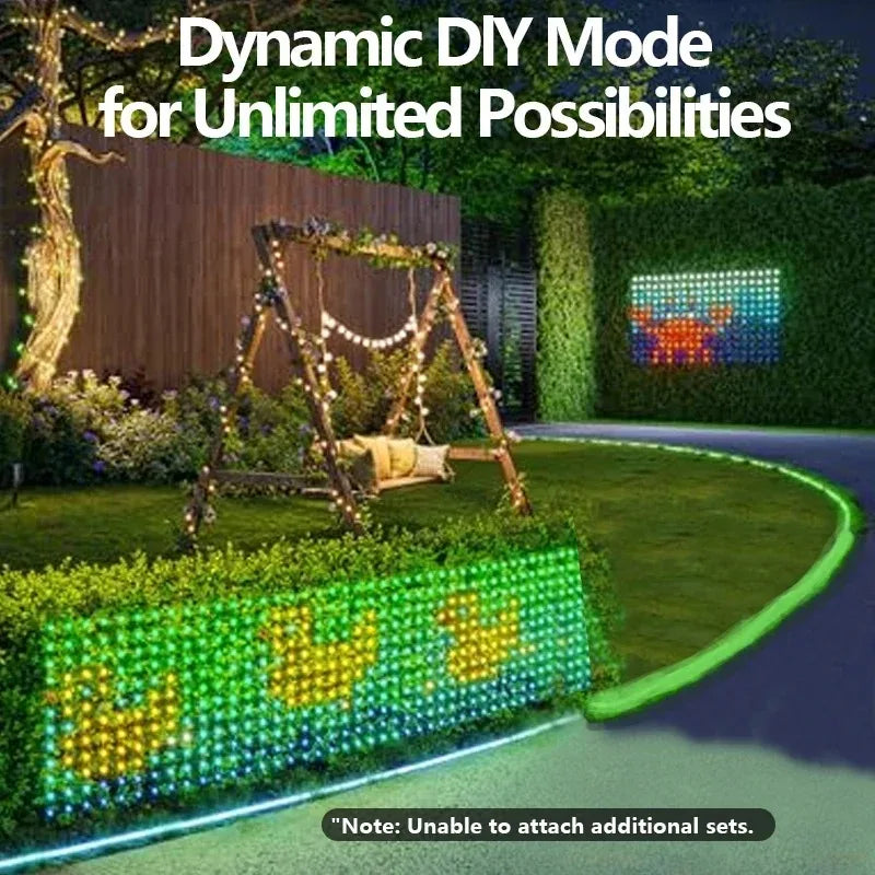 Smart Net Lights Outdoor RGB and IC Lights With App Remote Control DIY Modes