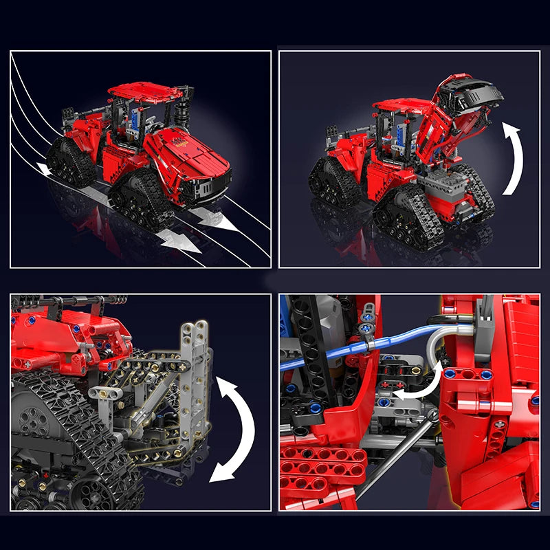 Mould King Pneumatic Crawler Tractor Building Block Set 18020