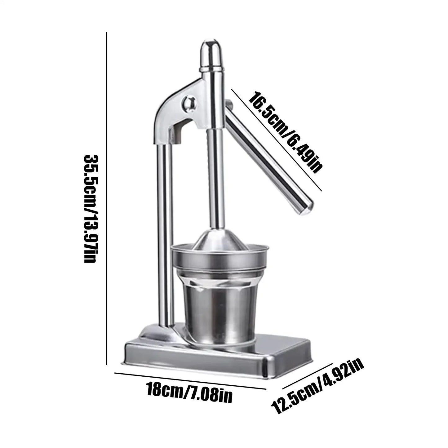 Stainless Steel Manual Juicer For Oranges And Fruit