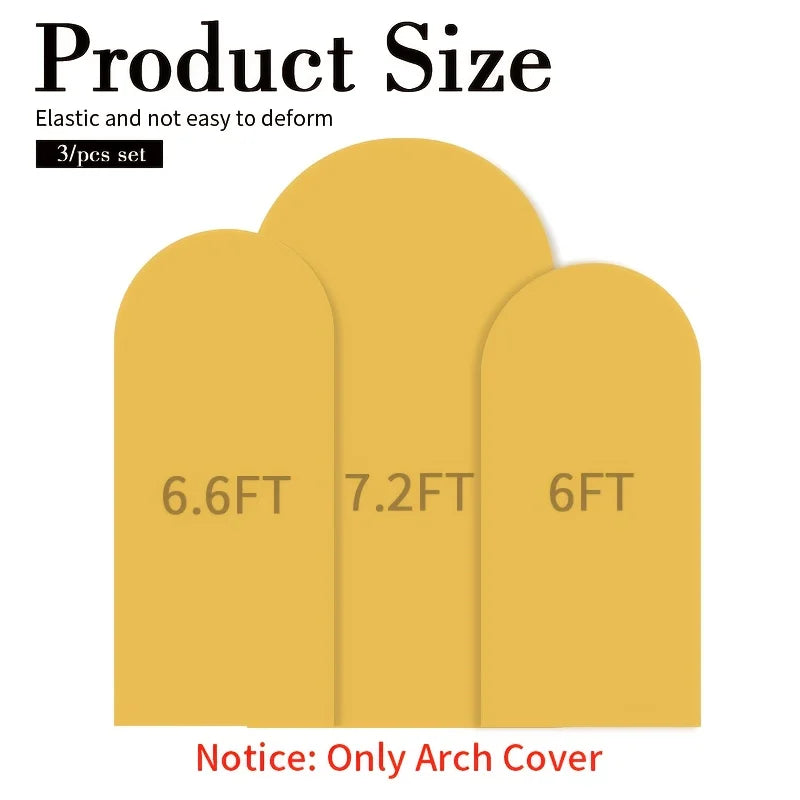 Three Piece Elastic Fabric Backdrop Covers For Birthday And Wedding