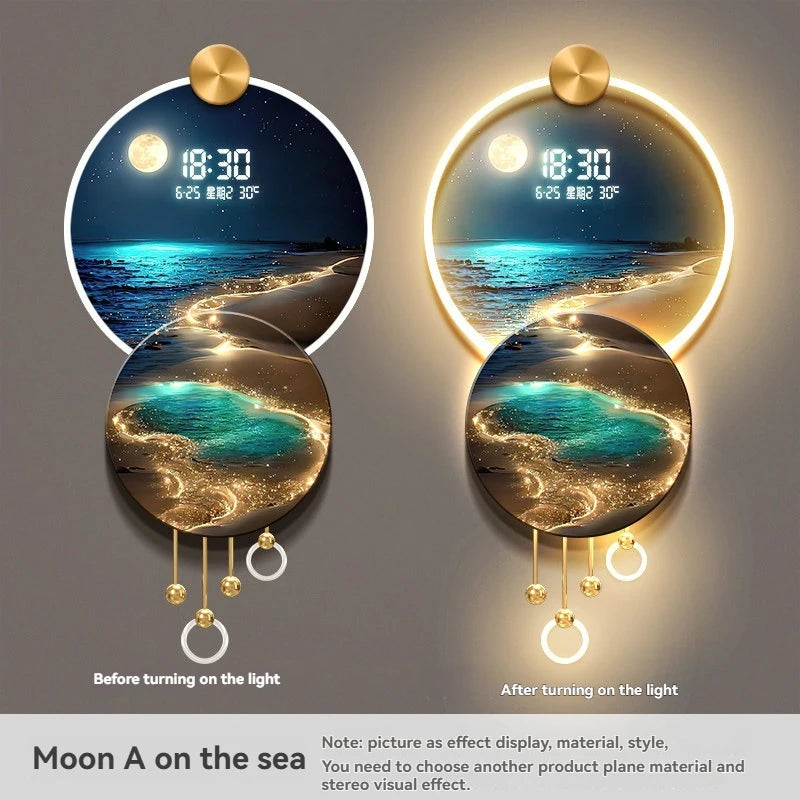JIAYOOR Wave Entrance LED Decorative Wall Mural Light